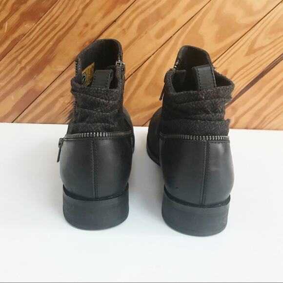 CAT Footwear Kiley Leather Tweed Ankle Boot - Picture 3 of 9